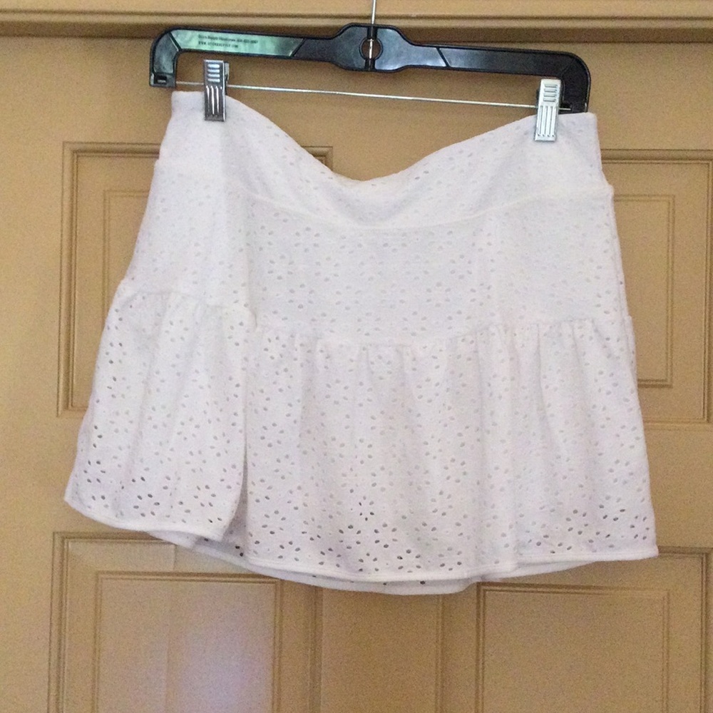 Lilly Pulitzer White Eyelet Mini Skirt
